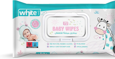 [5268] وايت مناديل مبلله72منديل