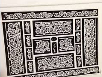 ورق رسم حبر وسط