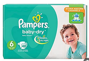 [ب6] بامبرز مقاس 6 عدد 48 ق