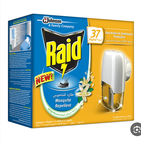 [2862] ريد للناموس جهاز +غيار سائل (طارد للنموس بالبرتقال)