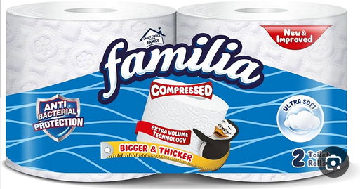 [6224009136049] فاميليا تواليت مضغوط 2 رول