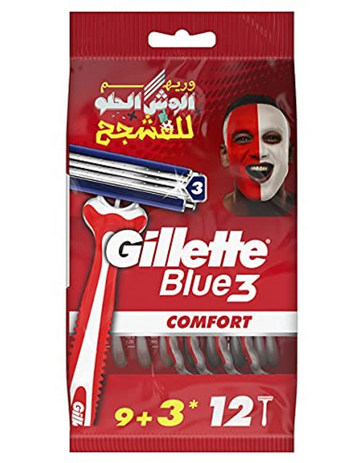 [789531] جيليت بلو ثرى 12ق (اخضر حساس)