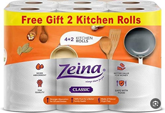 زينه مناديل مطبخ 6رول