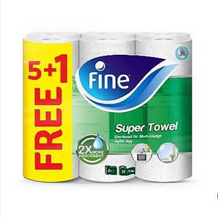 فاين مناديل مطبخ 6 رول